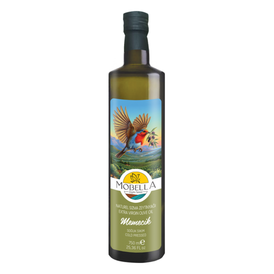 750 Ml Soğuk Sıkım Natürel Sızma Zeytinyağı - Memecik